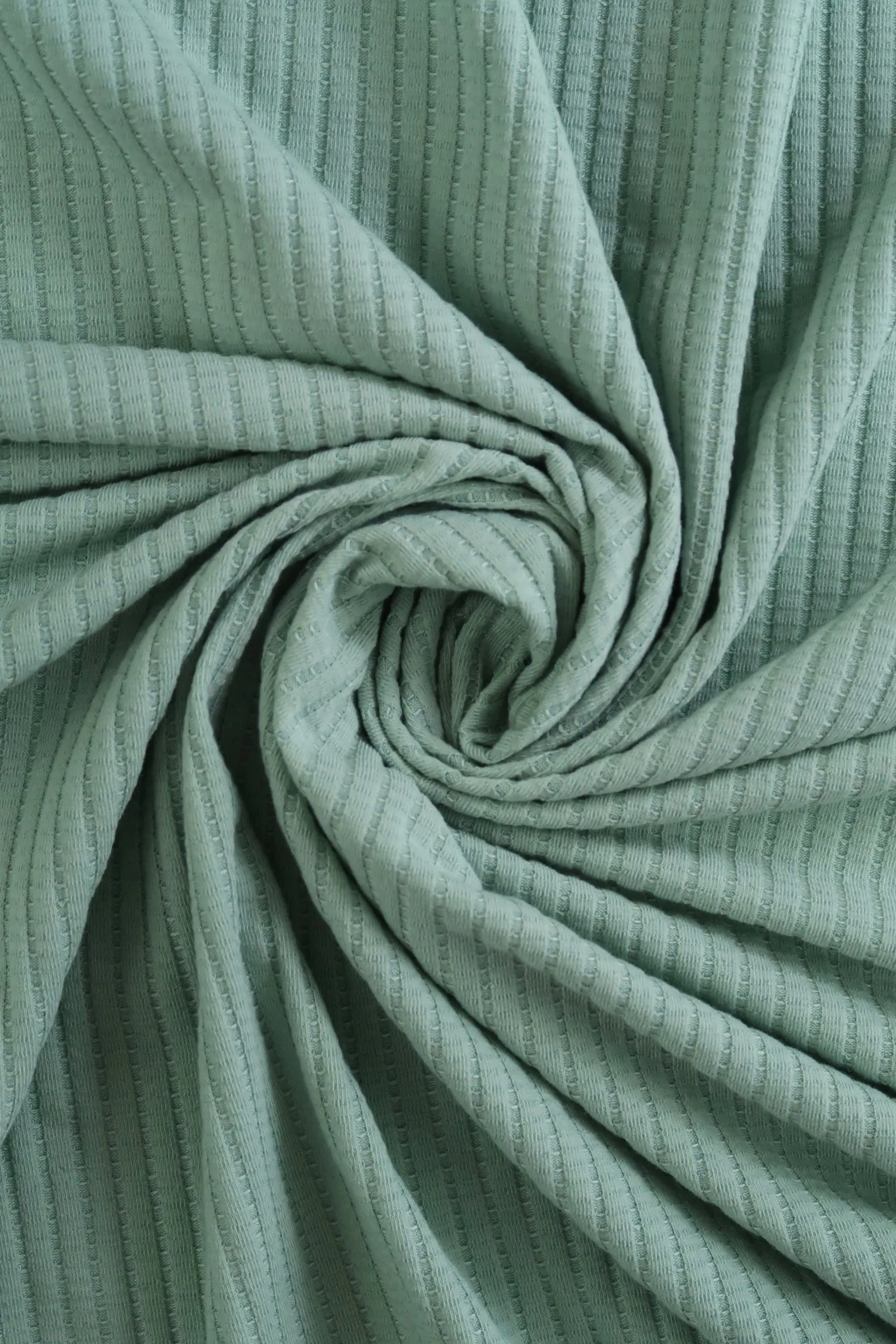 2YD REMNANT; Sea Mist Nepal Rib Knit