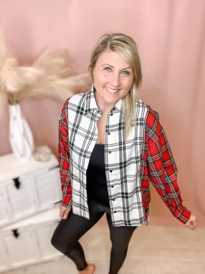 Another Night Flannel Top