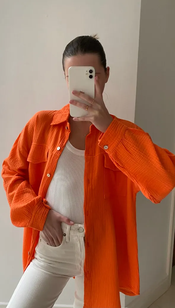 ANTONETA SHIRT - TANGERINE