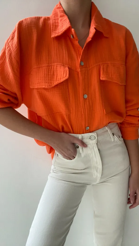 ANTONETA SHIRT - TANGERINE