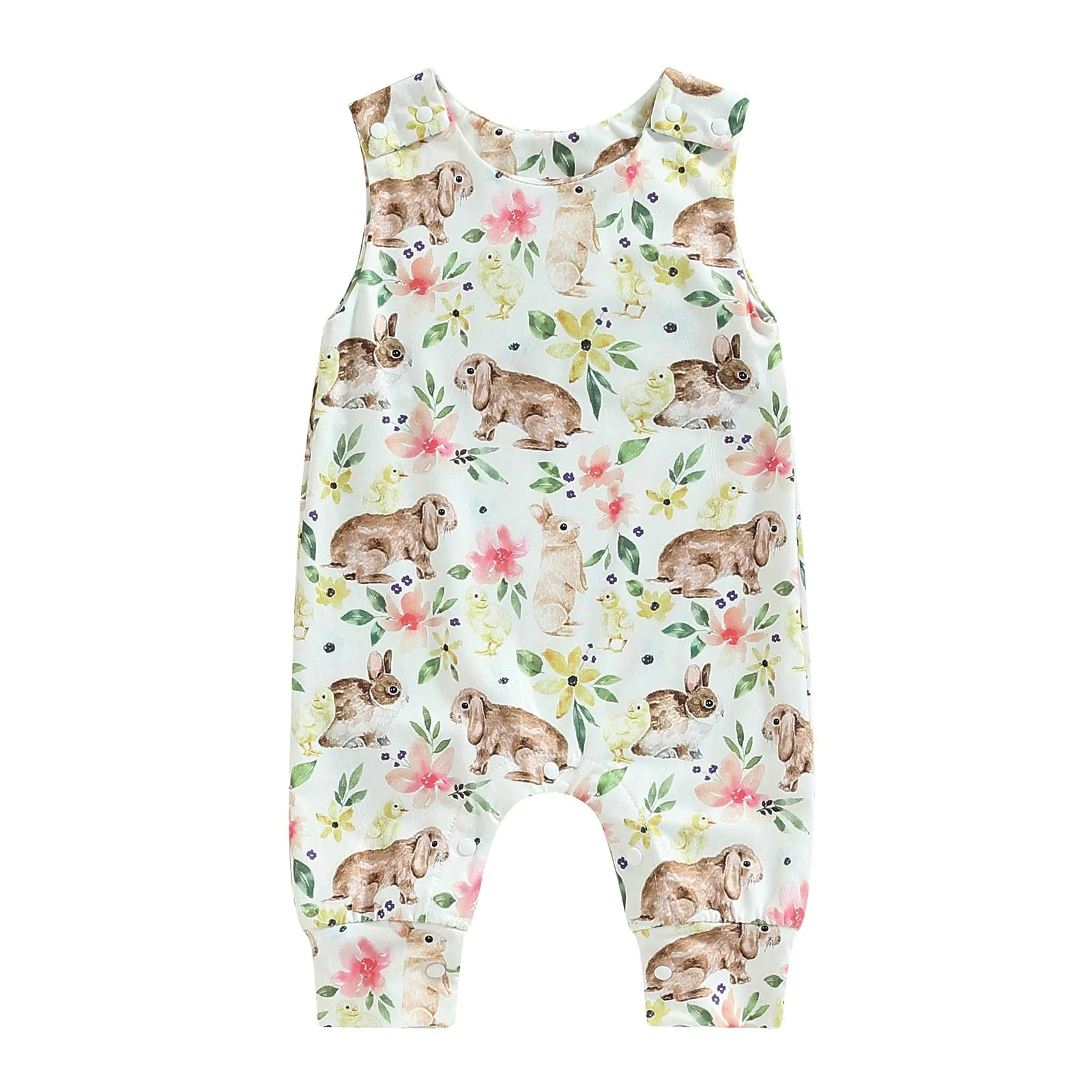 Baby Western Cowboy Jumpsuits Cartoon Cattle Print
