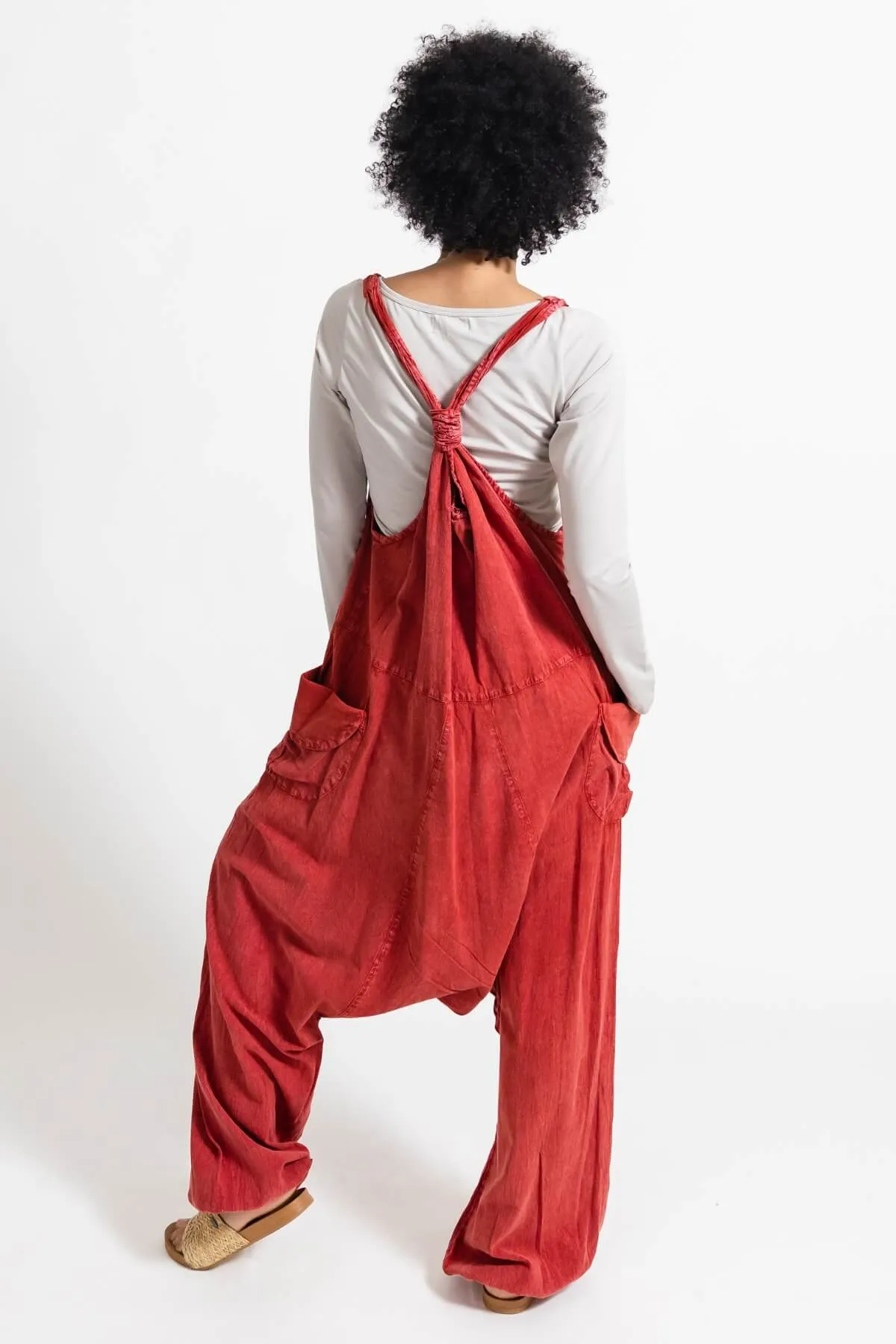 Bahini Overalls Long - Tangerine