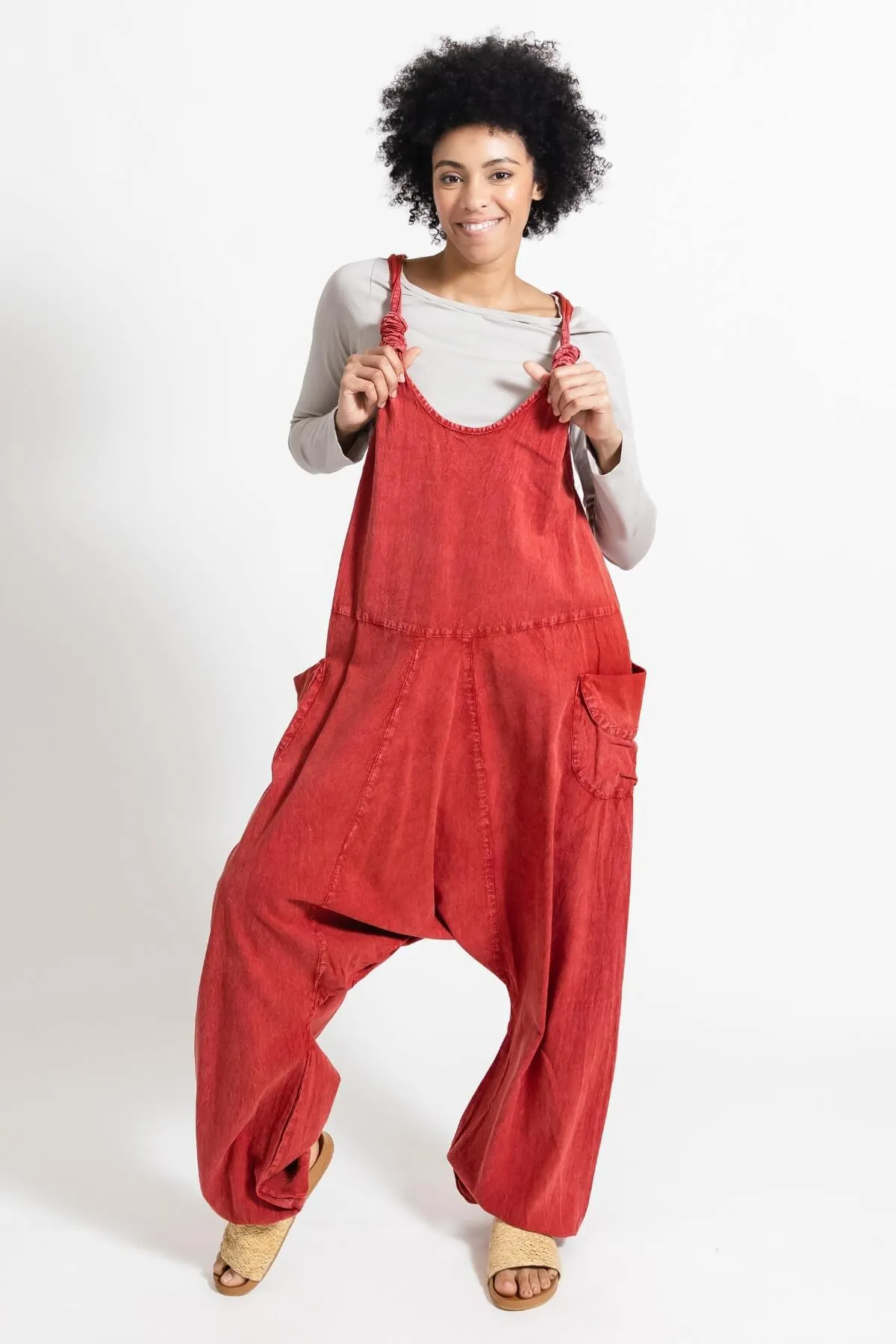 Bahini Overalls Long - Tangerine