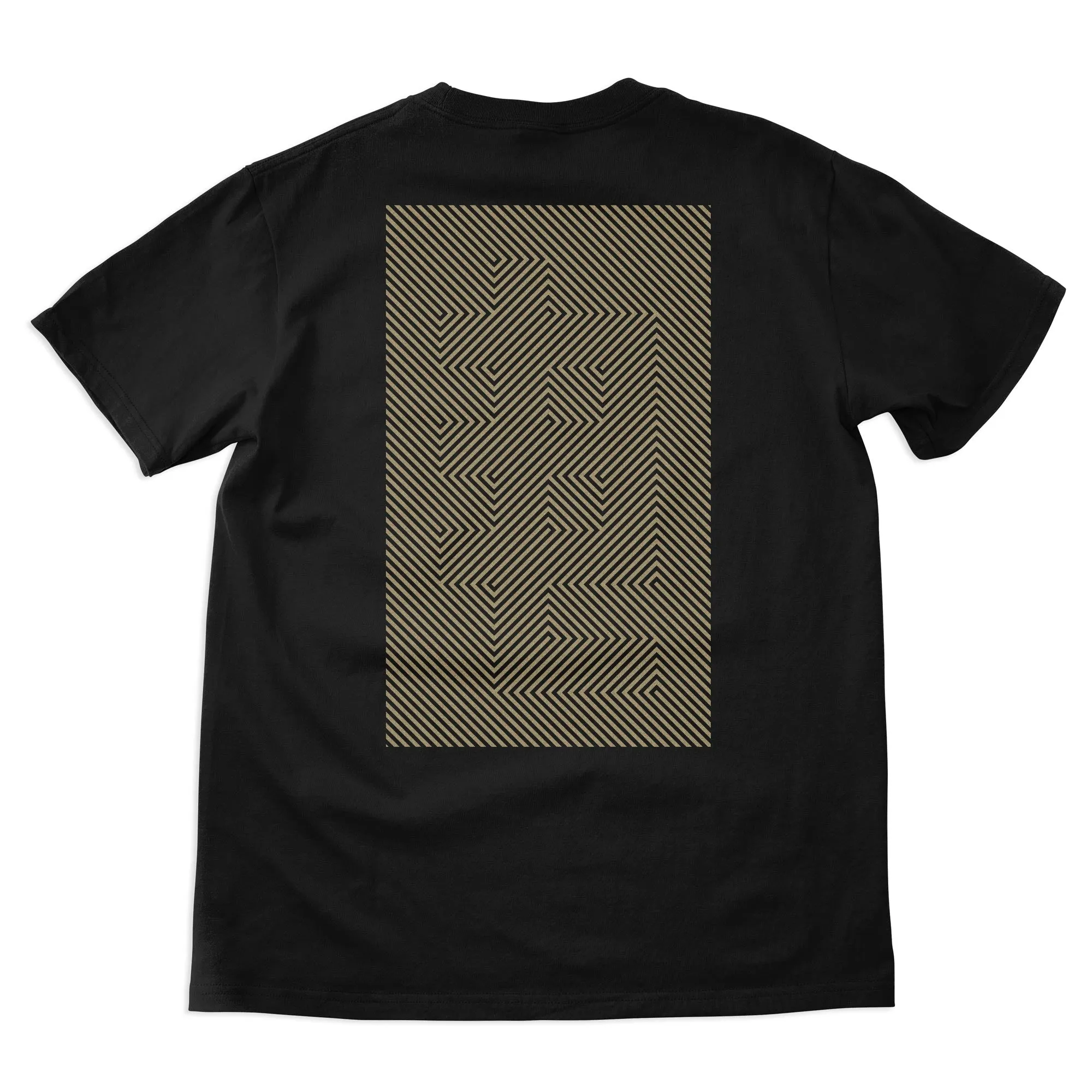 Baseline - Diagonals Tee (Black/Metallic Gold)