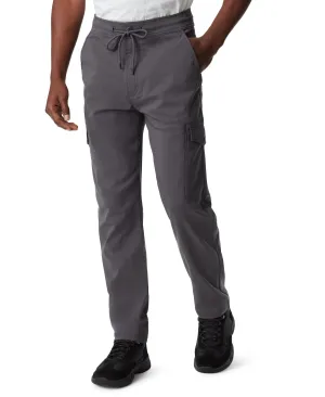 BASS OUTDOOR Mens Slim Straight Fit Cargo Jogger Pants Forged Iron Grey 28