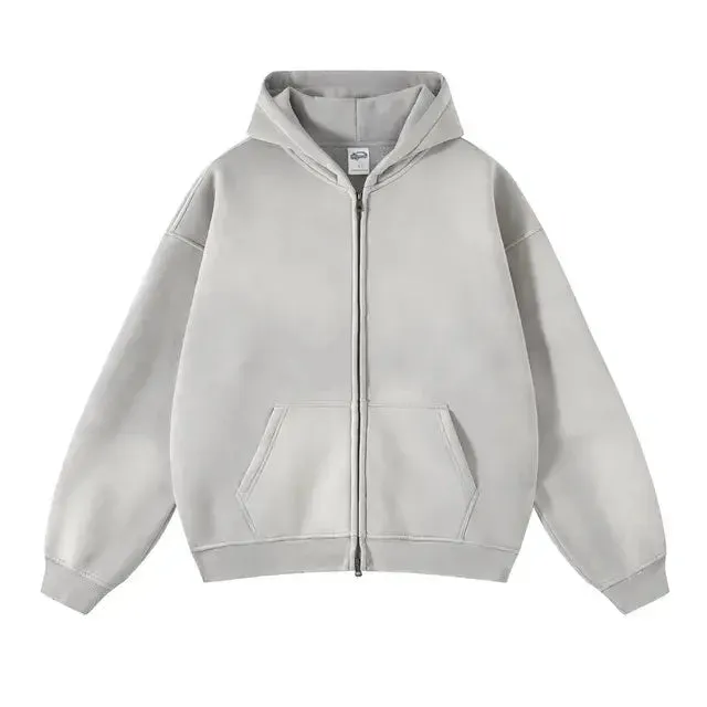 Batik Fleece Zippered Hoodies