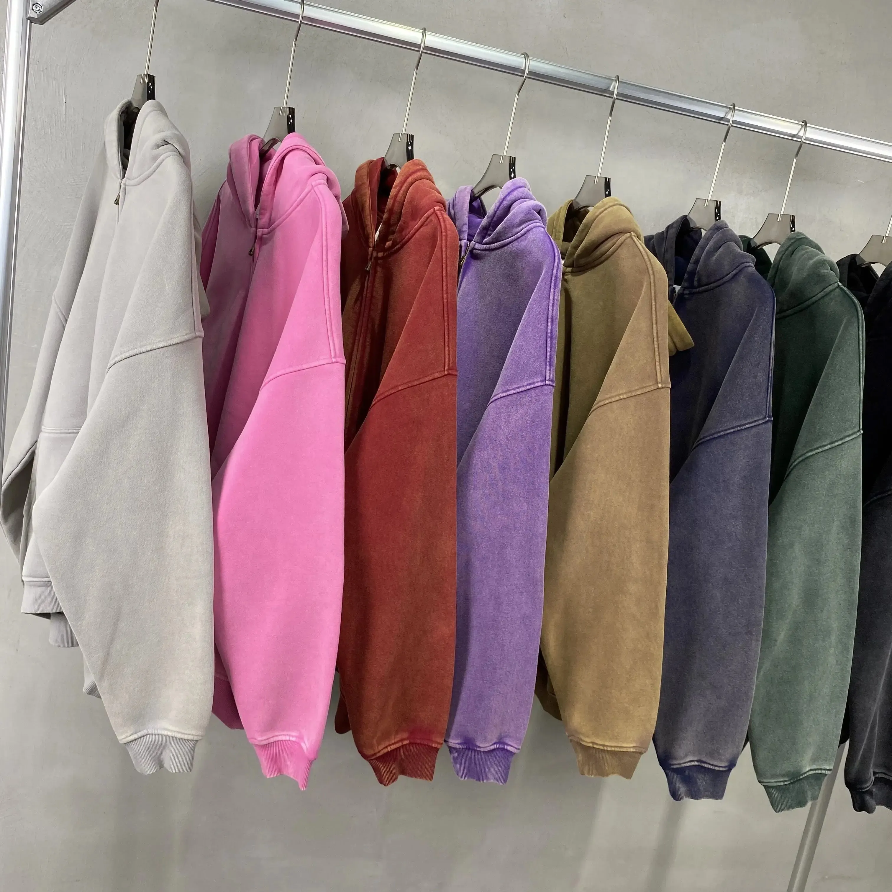 Batik Fleece Zippered Hoodies