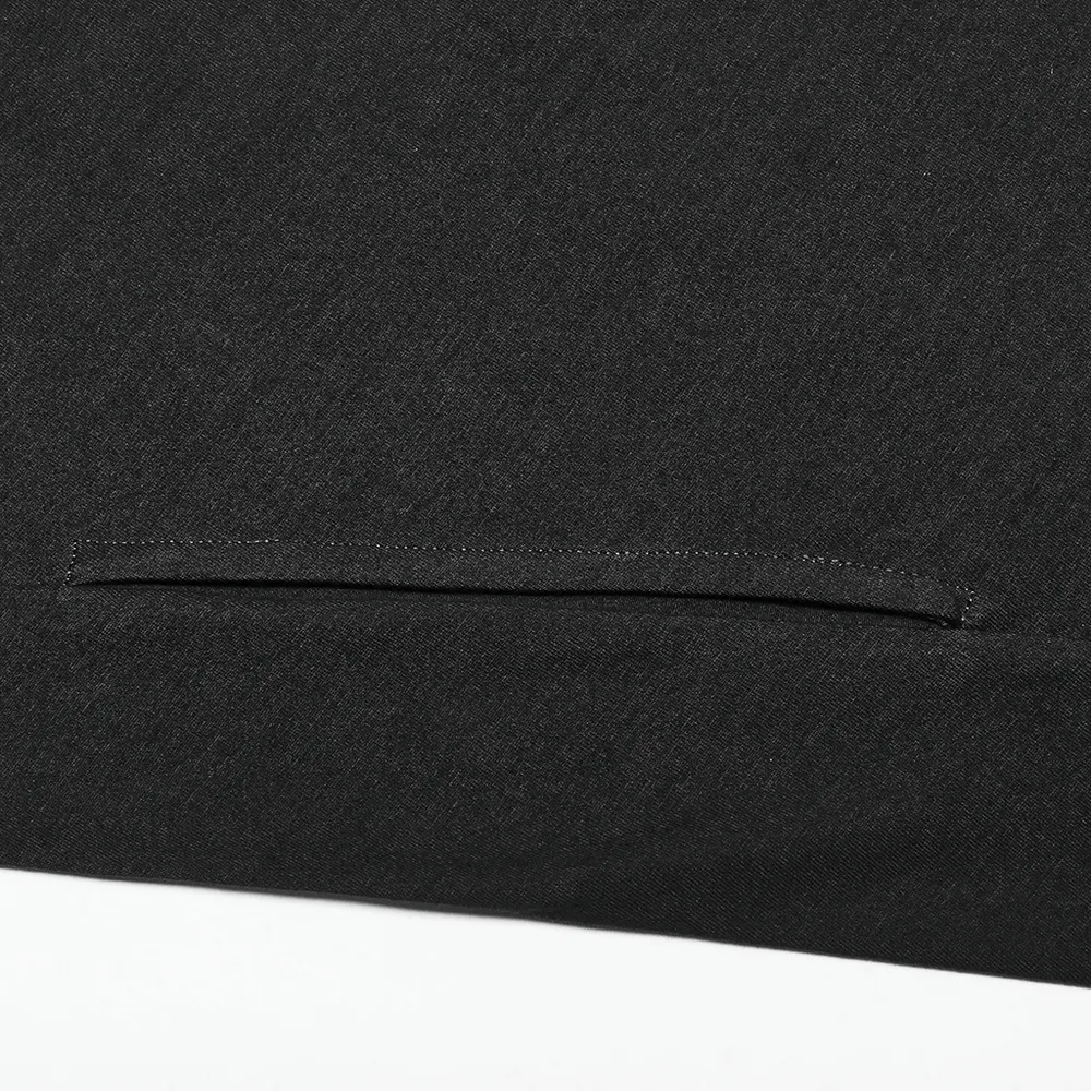 Black Asymmetrical Knit Vest with Gothic Hem