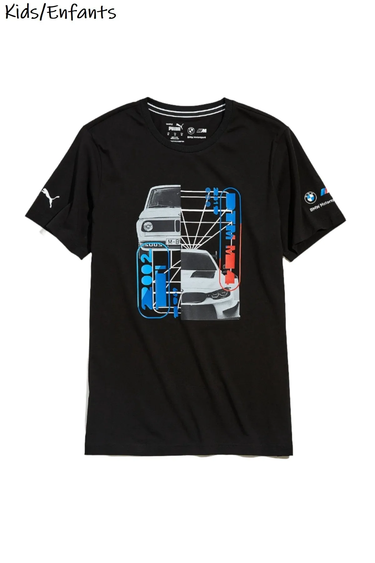 BMW M Motorsport Puma Kids Car Graphic Tee - Black