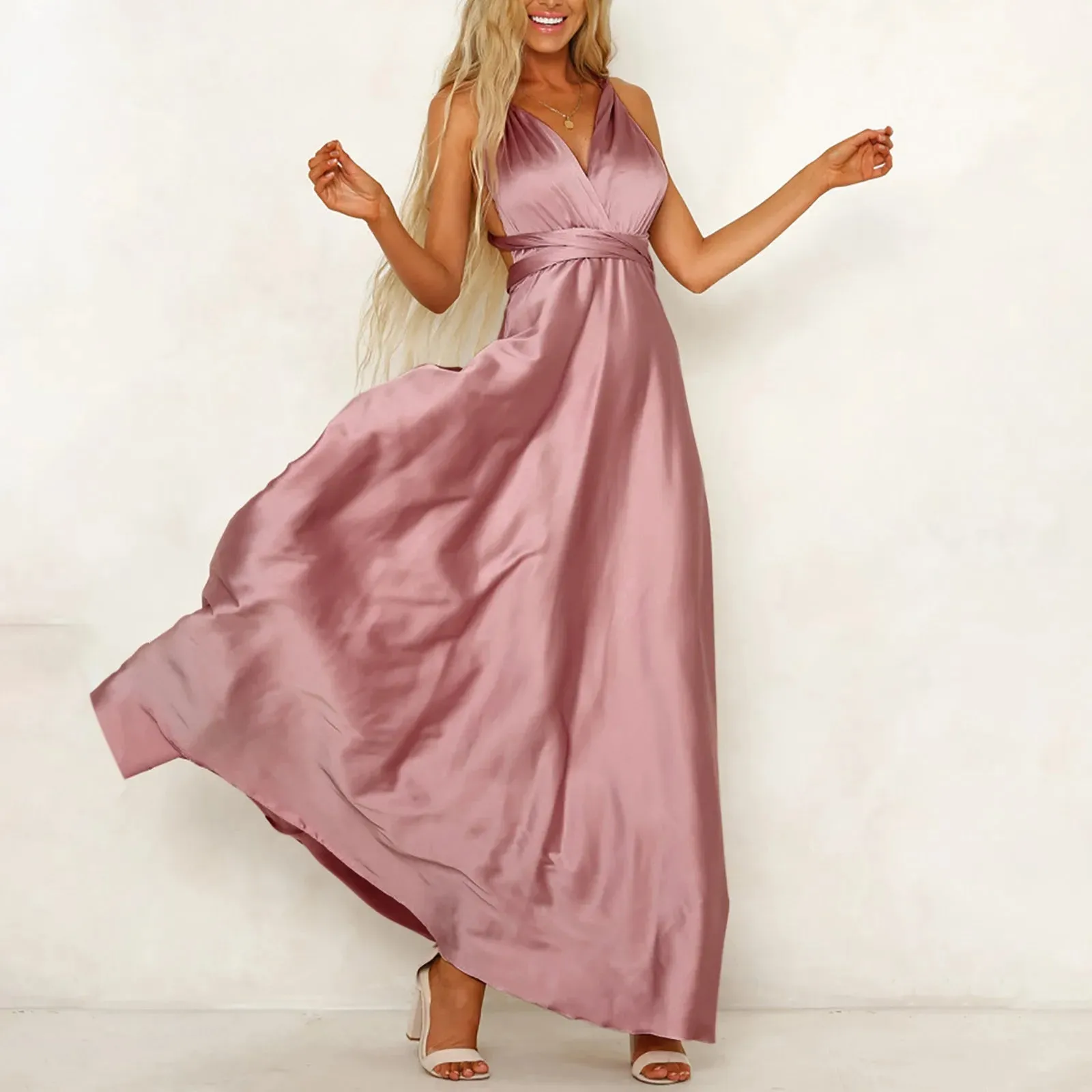 Boho Maxi Bandage Multiway Bridesmaids Convertible Infinity Swing Prom Dress