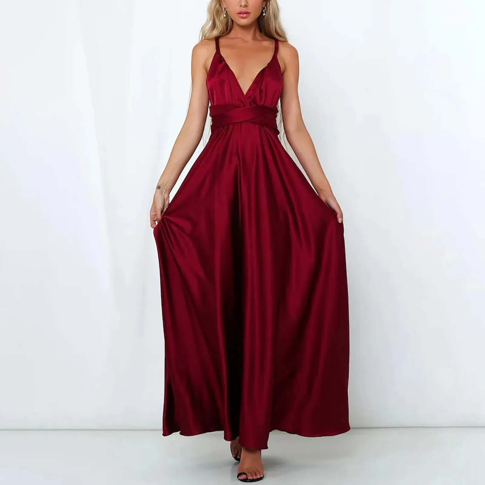 Boho Maxi Bandage Multiway Bridesmaids Convertible Infinity Swing Prom Dress