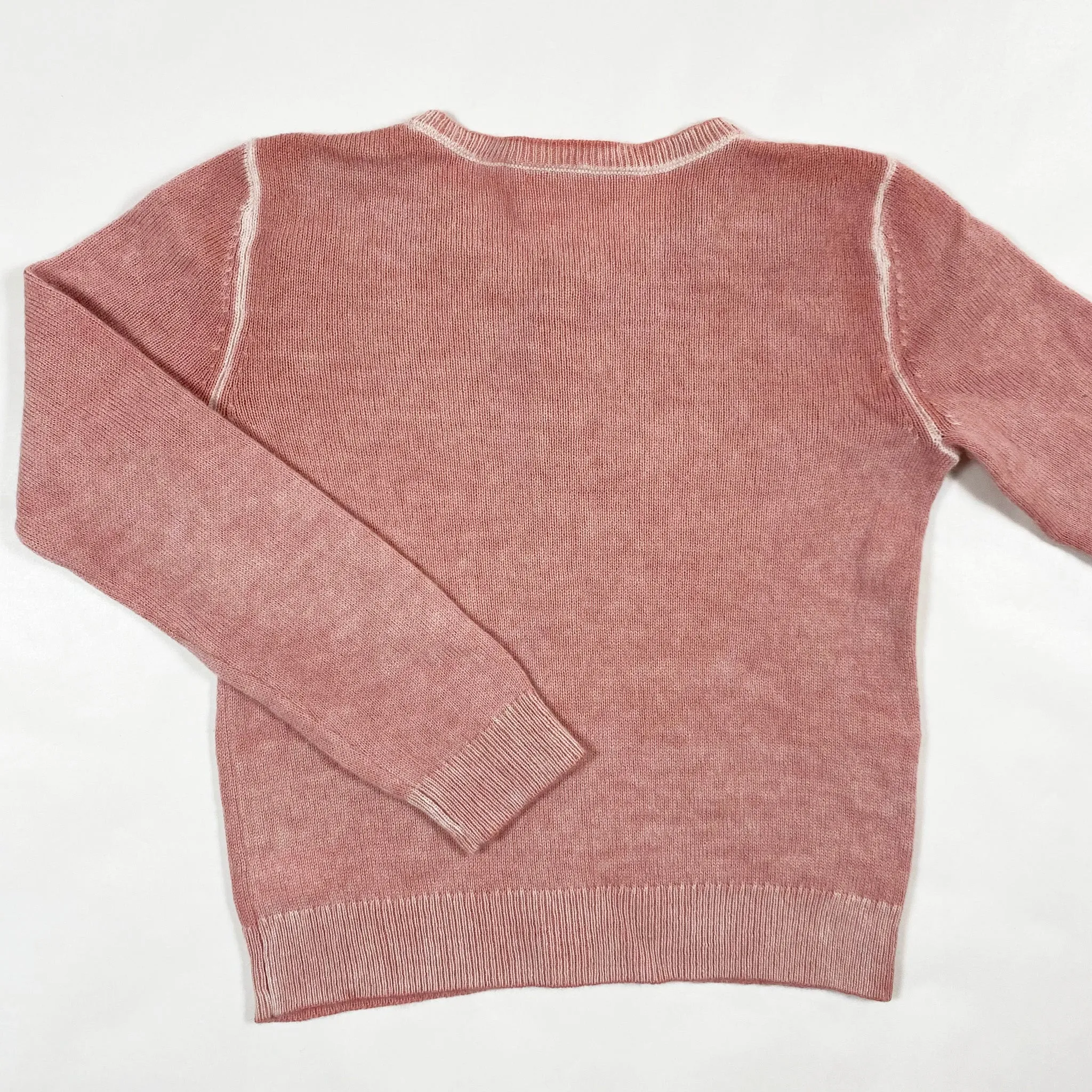Bonpoint soft pink cashmere cardigan 6Y