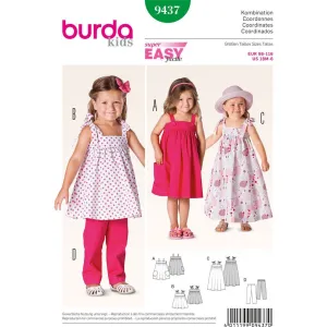 Burda B9437 Burda Style Toddlers Sewing Pattern