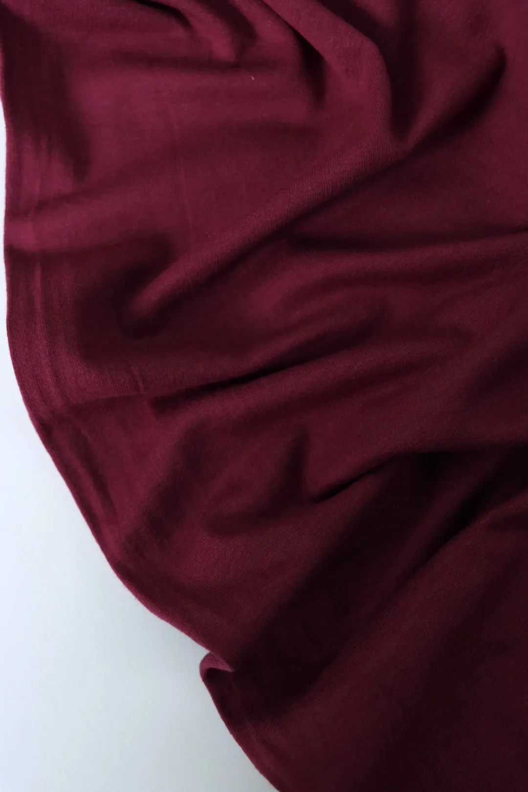 Burgundy Cotton Spandex French Terry