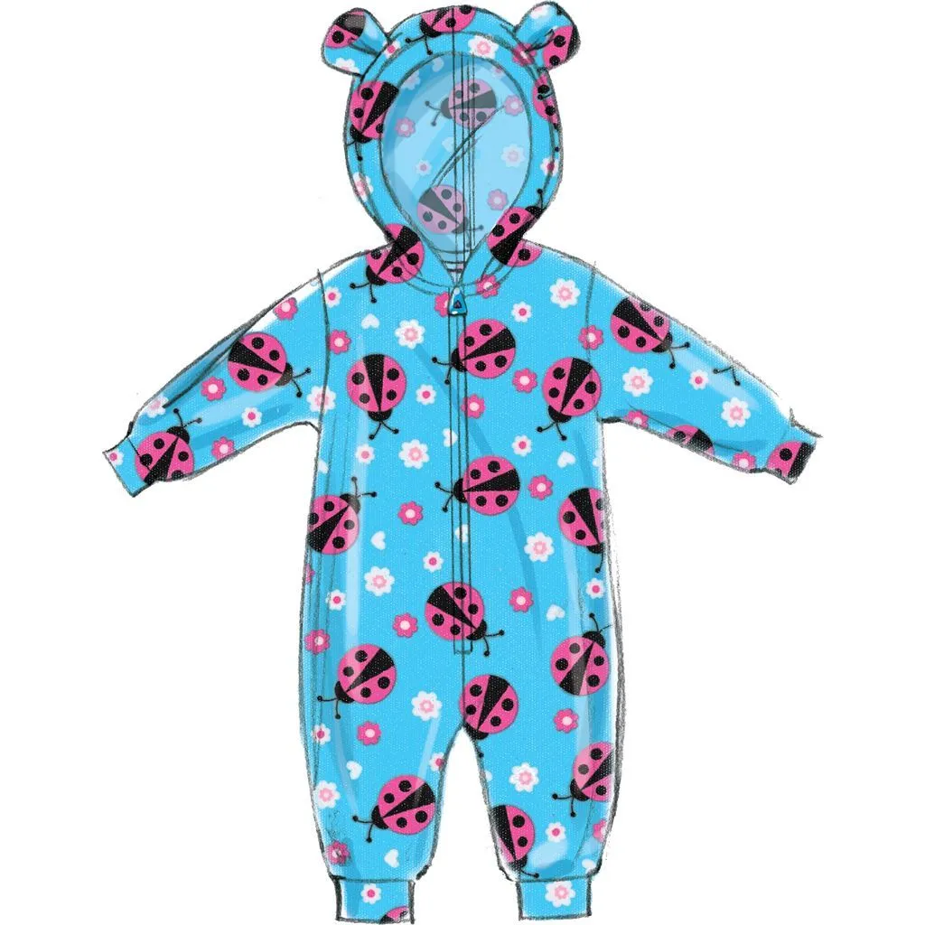 Butterick Pattern B6372 Infants' Cape, Vest, Buntings and Pull-On Pants