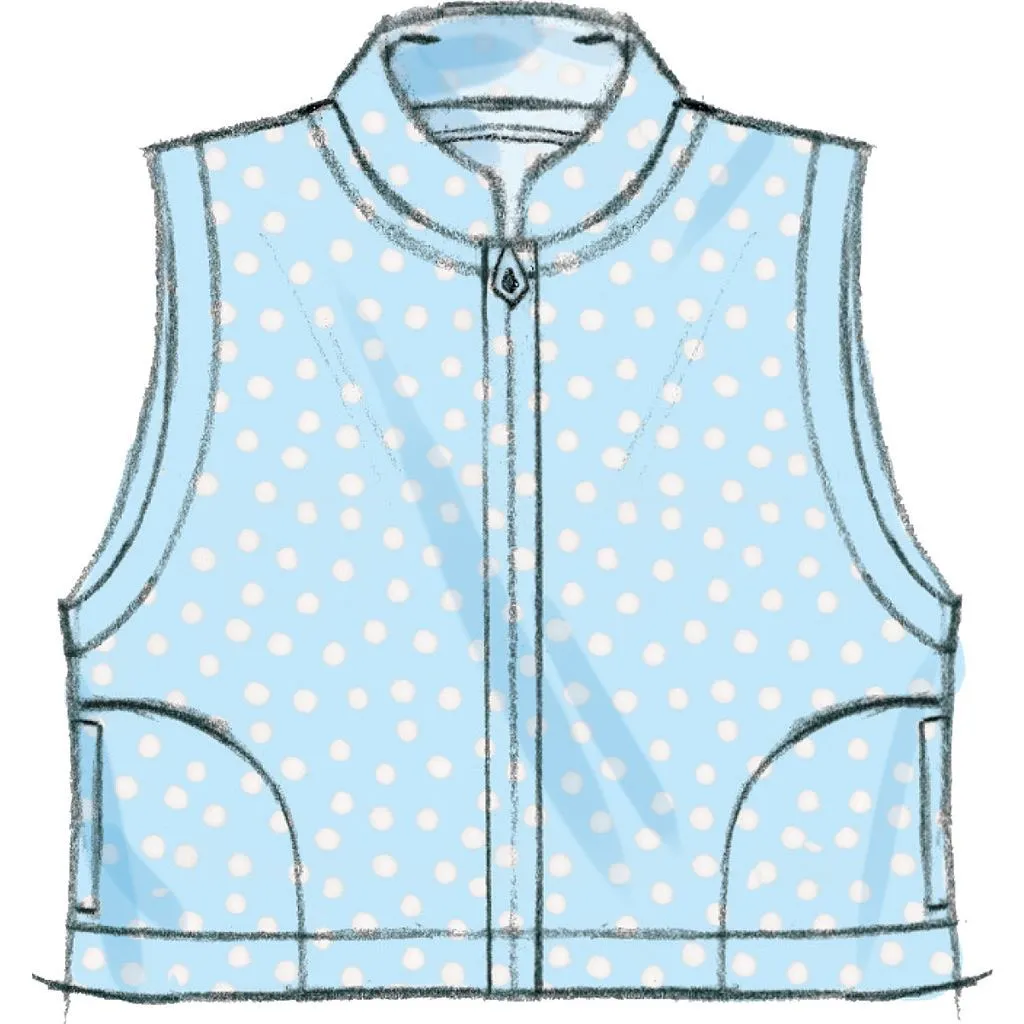 Butterick Pattern B6372 Infants' Cape, Vest, Buntings and Pull-On Pants