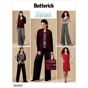 Butterick Pattern B6600 Misses' Jacket, Top, Dress, Jumpsuit and Pants