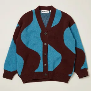 Cardigan Jacquard Burgundy