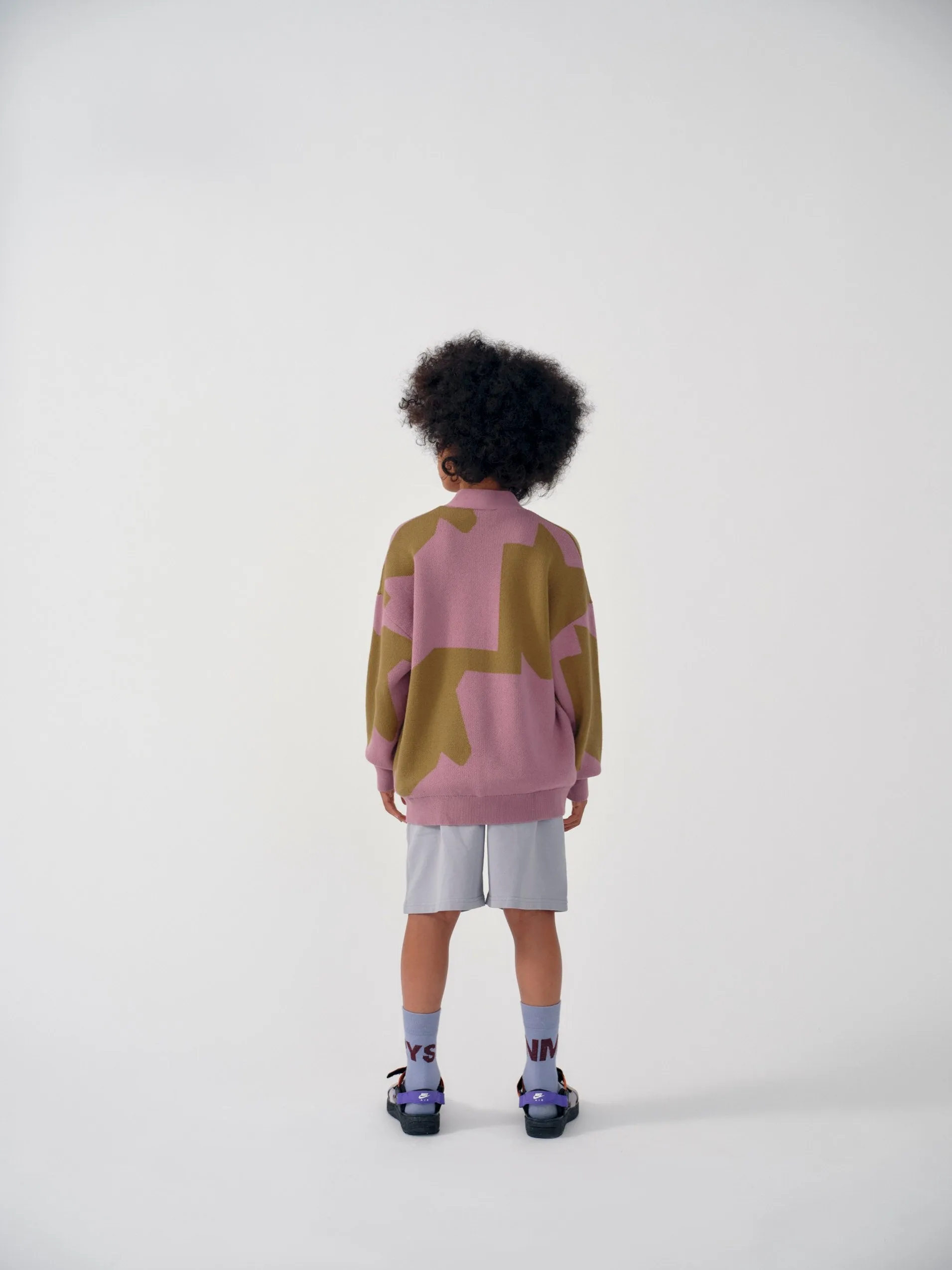 Cardigan Jacquard Mauve Moss