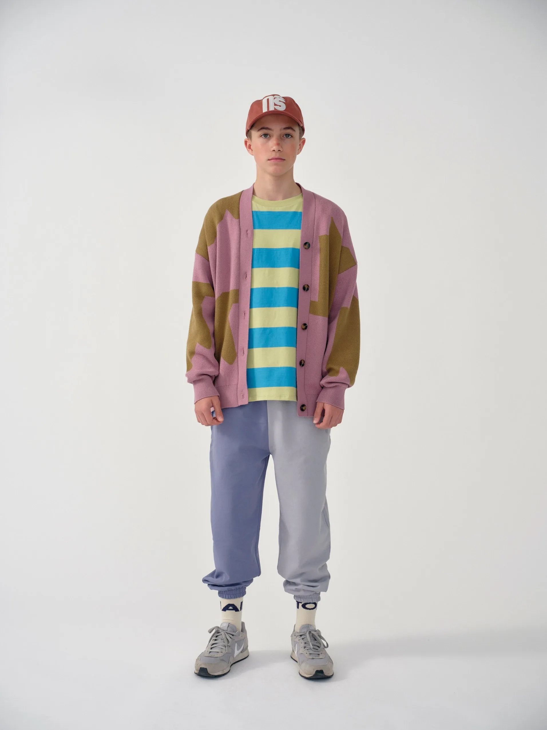 Cardigan Jacquard Mauve Moss