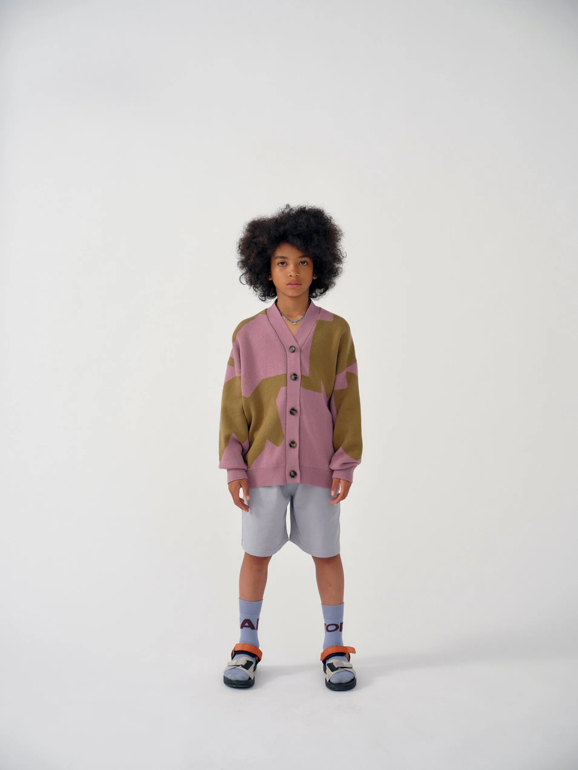 Cardigan Jacquard Mauve Moss