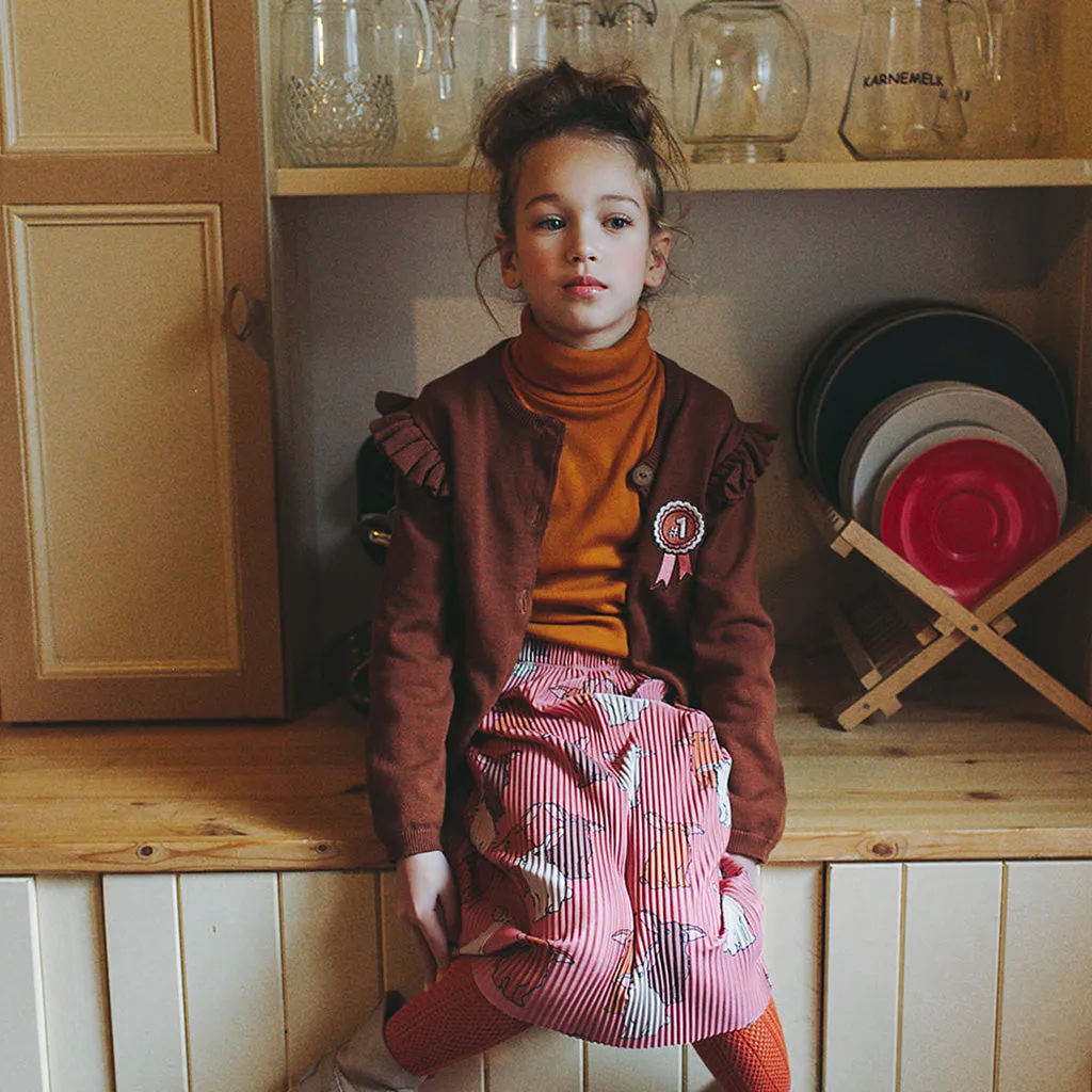 Cardigan Wings Brown Stone