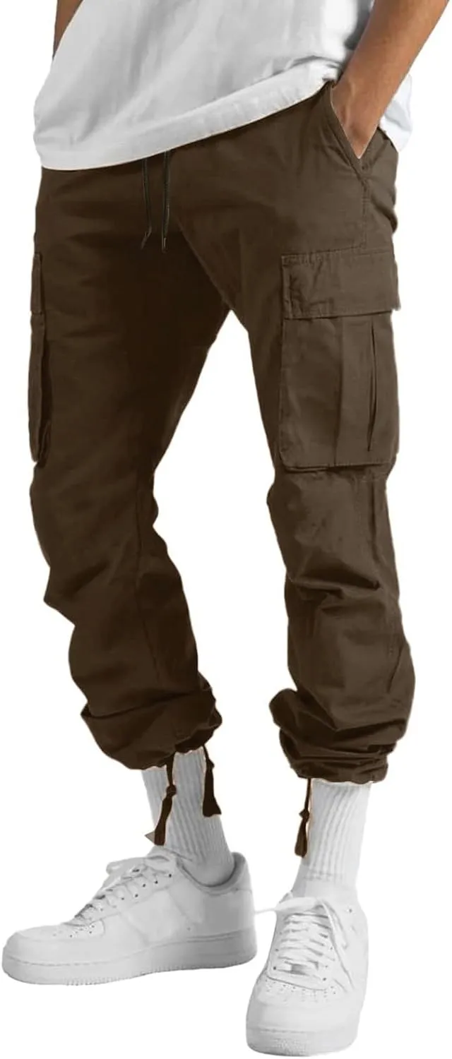 Cargo Pants for Men Relaxed Fit Big and Tall for Workout Running Sweatpants for Mens Casual Joggers Athletic Pants