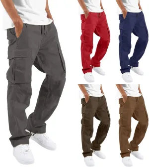 Cargo Pants for Men Relaxed Fit Big and Tall for Workout Running Sweatpants for Mens Casual Joggers Athletic Pants
