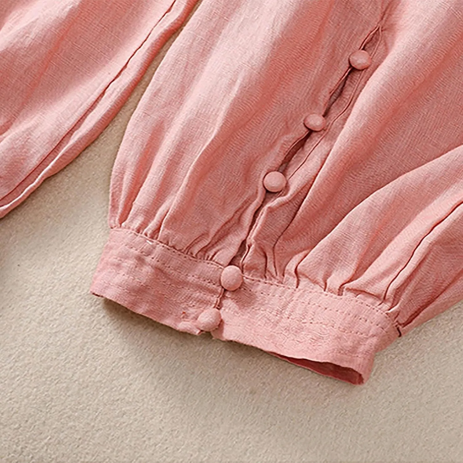 Cargo Pants Women, Casual Pants Peasant Straight Leg Relaxed Linen Side Button