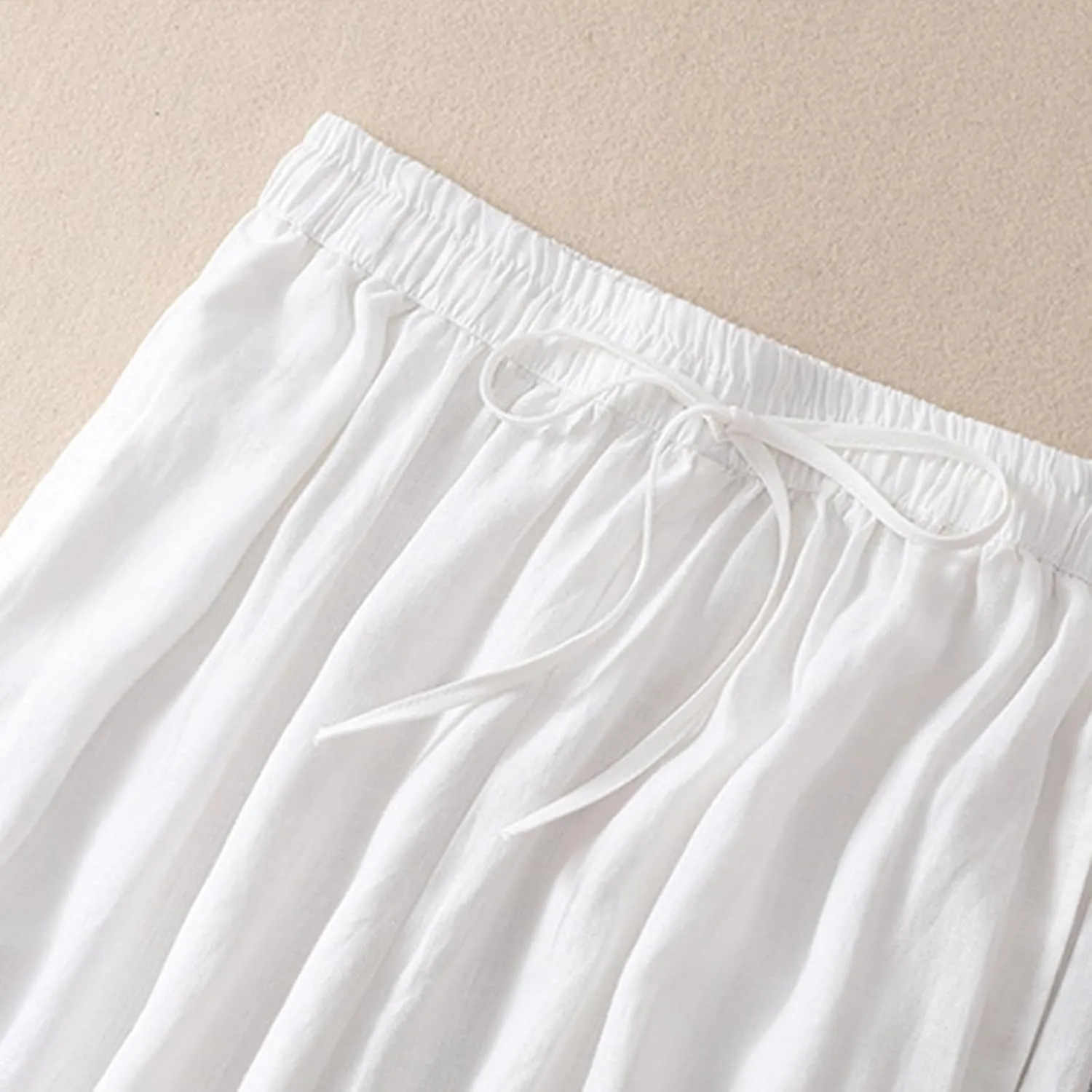 Cargo Pants Women, Casual Pants Peasant Straight Leg Relaxed Linen Side Button