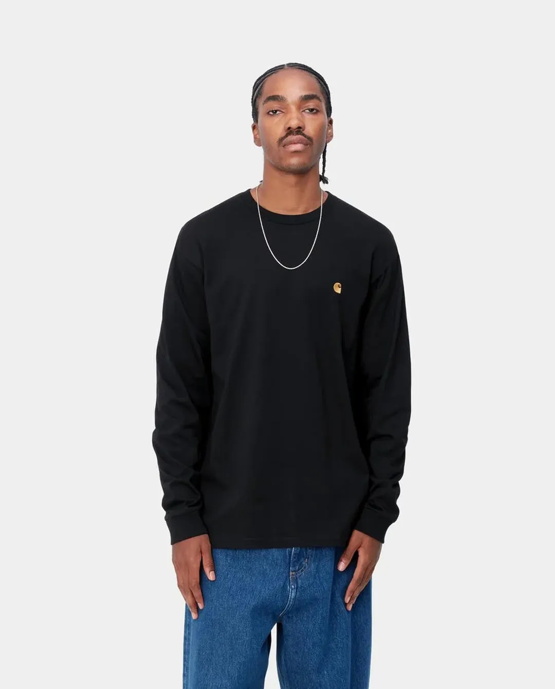 Carhartt WIP - LS Chase T-Shirt - Black/Gold