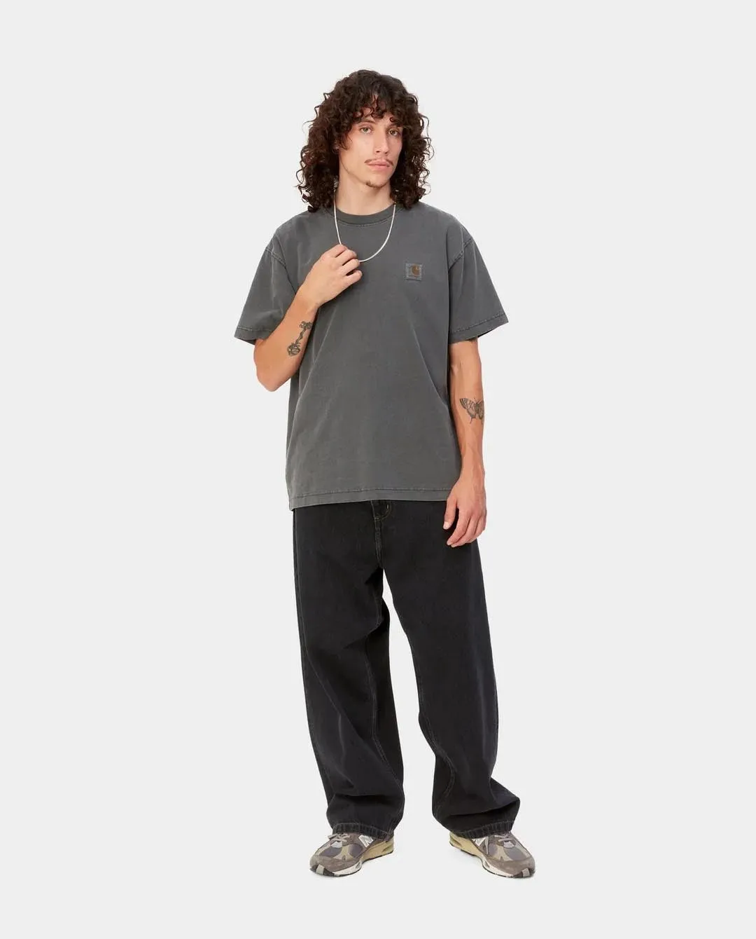 Carhartt WIP - Nelson T-Shirt - Charcoal Garment Dyed