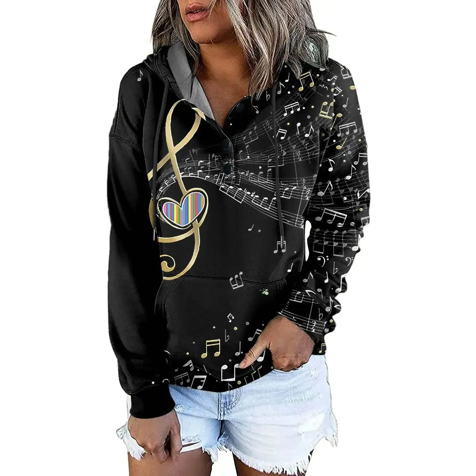 Casual Hoodies Women's Winter Essential with Pocket