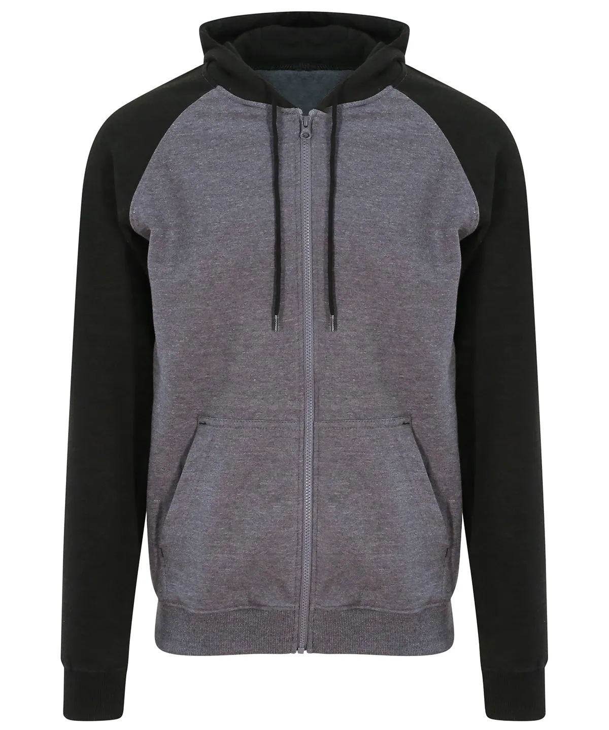 Charcoal/Jet Black - Baseball zoodie