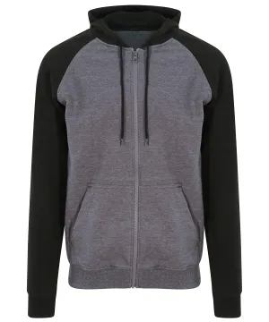 Charcoal/Jet Black - Baseball zoodie
