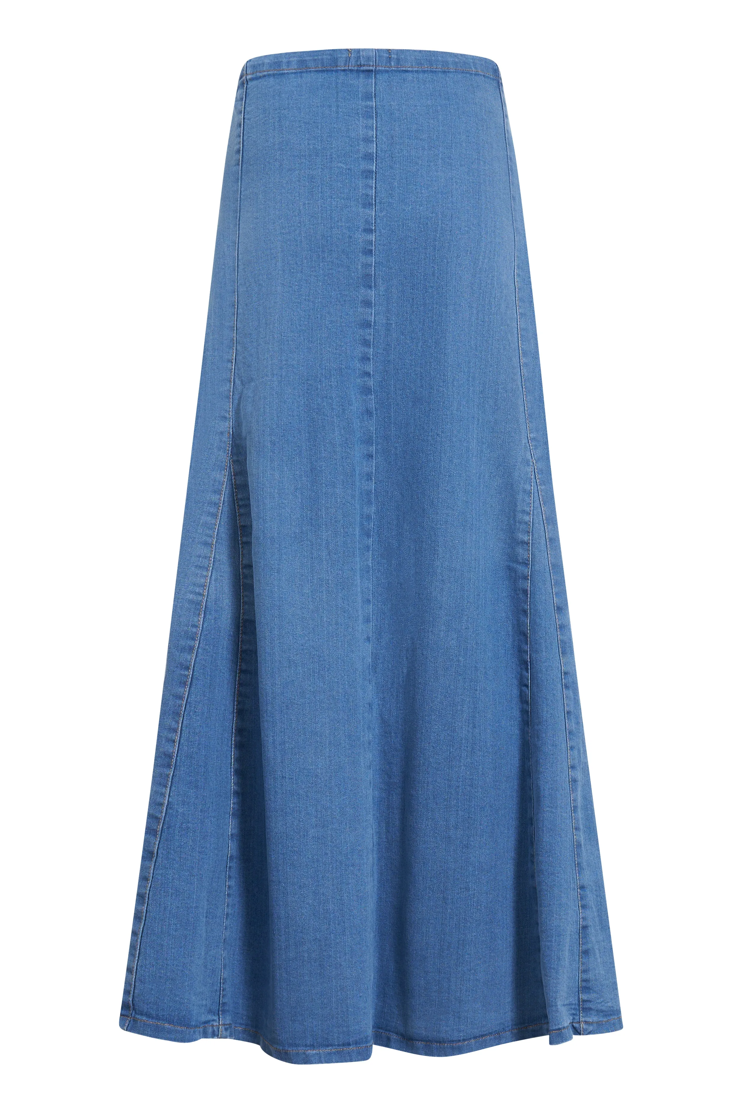 Clove Jeans Womens A Line Skirt Ice Blue Denim Long Maxi Skirts Plus Size 12-22