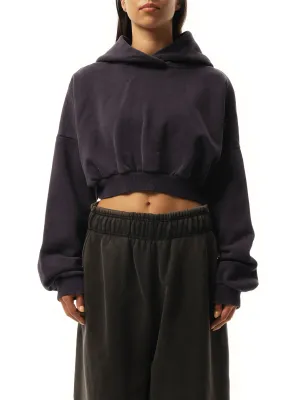 Cropped Heavy Hood in Ink