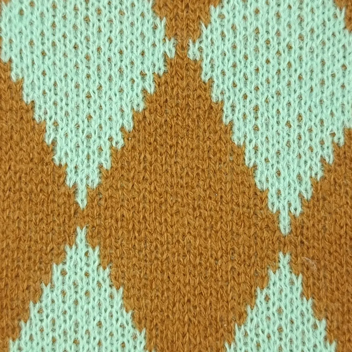 Diamond Jacquard Acrylic Knit Fabric - FAB1523