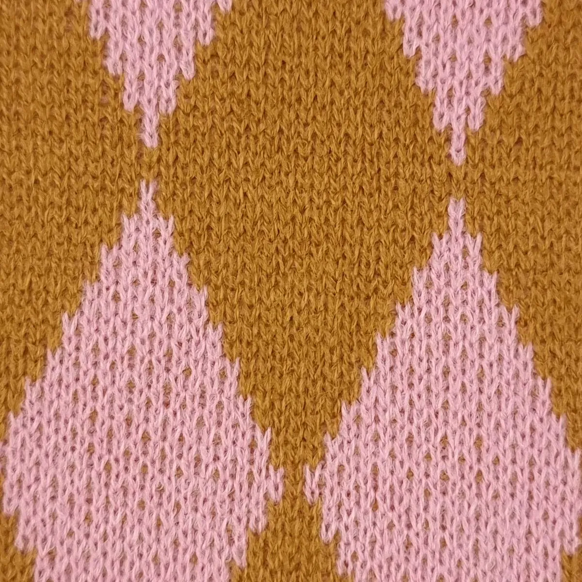 Diamond Jacquard Acrylic Knit Fabric - FAB1523