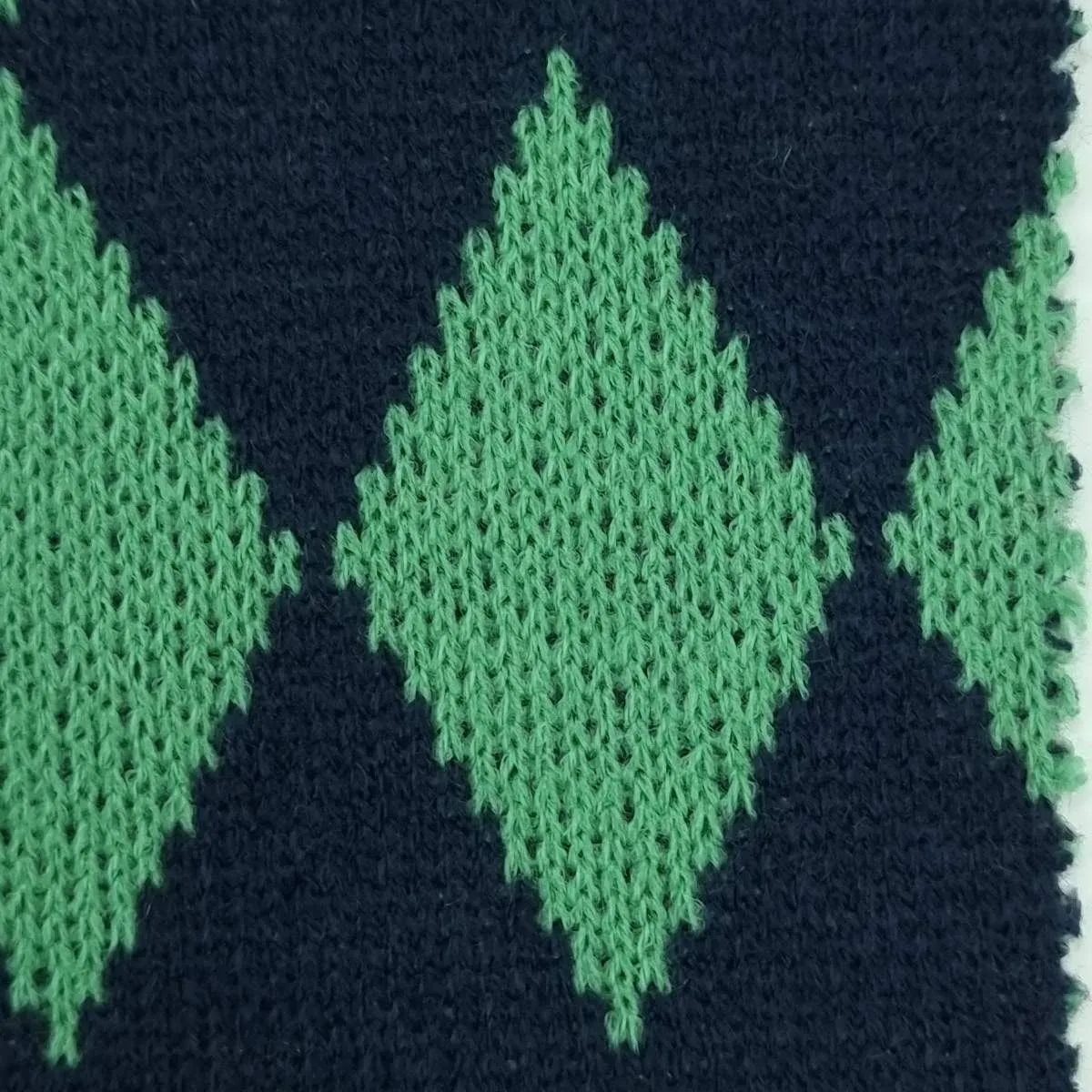 Diamond Jacquard Acrylic Knit Fabric - FAB1523