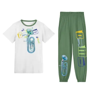 Dnt Juge My Different Unisex All-Over Print Adult Short Sleeve-Blouse Sports Set