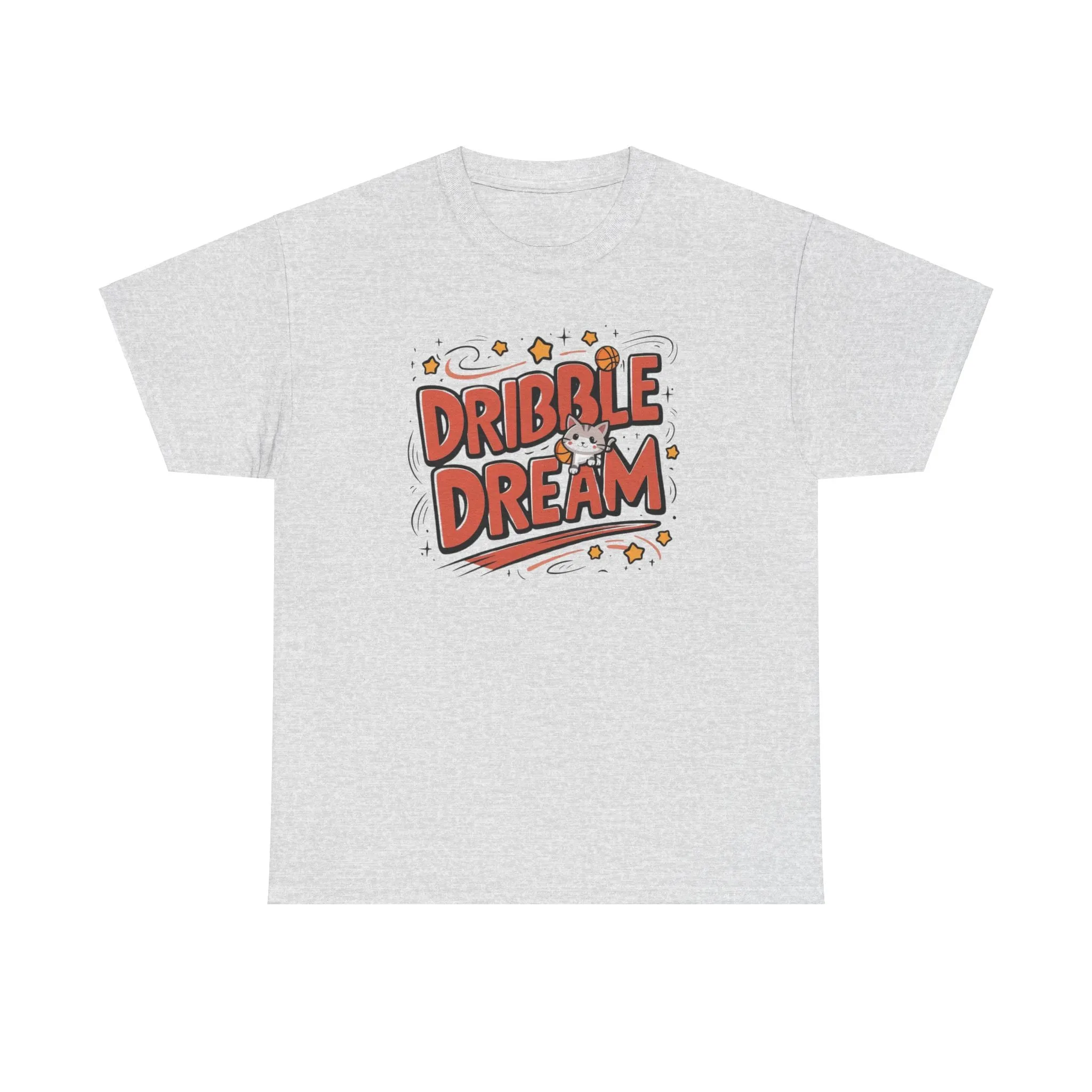 Dribble Dream Cotton Basketball Crew Neck Tee