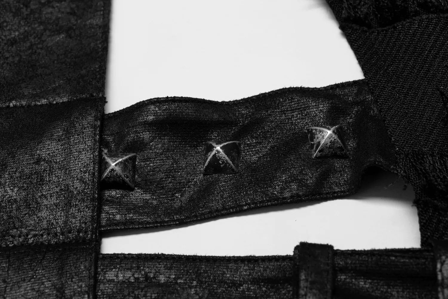 Edgy Punk Wool Vest with Bold Cut-Out Back Detail