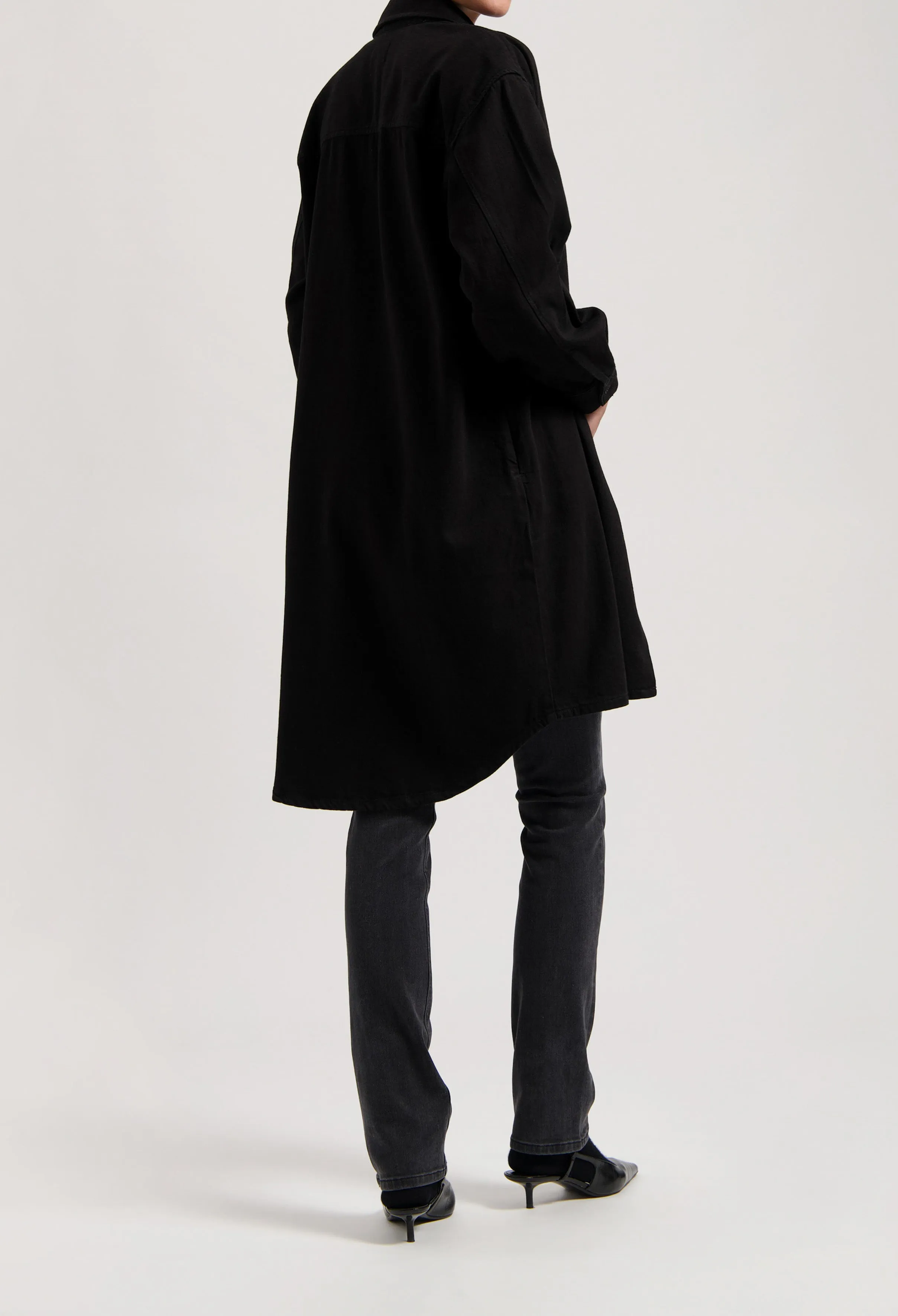 Ella Denim Dress - BlackDip
