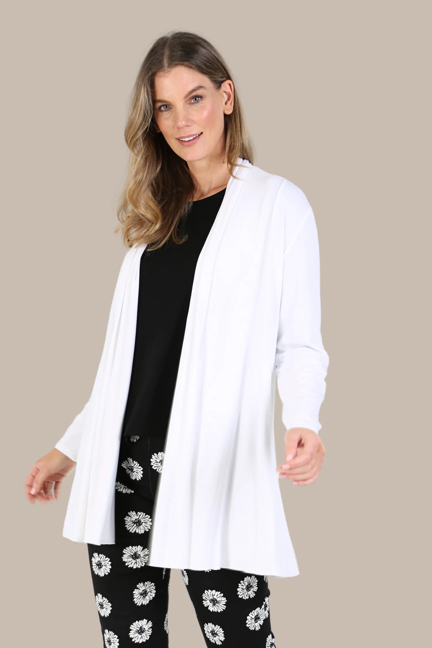 FIORELLA White Bamboo Cardi