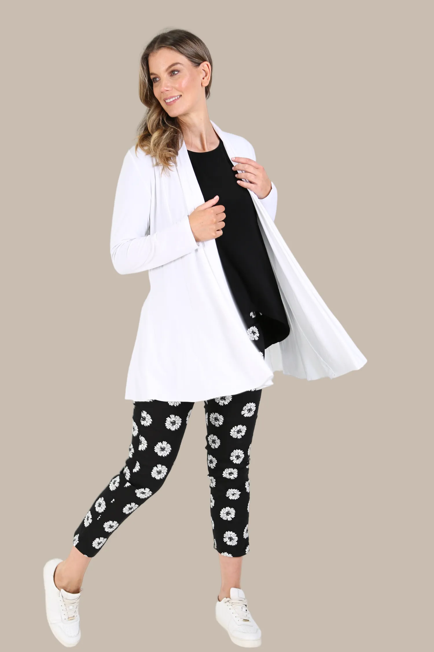 FIORELLA White Bamboo Cardi
