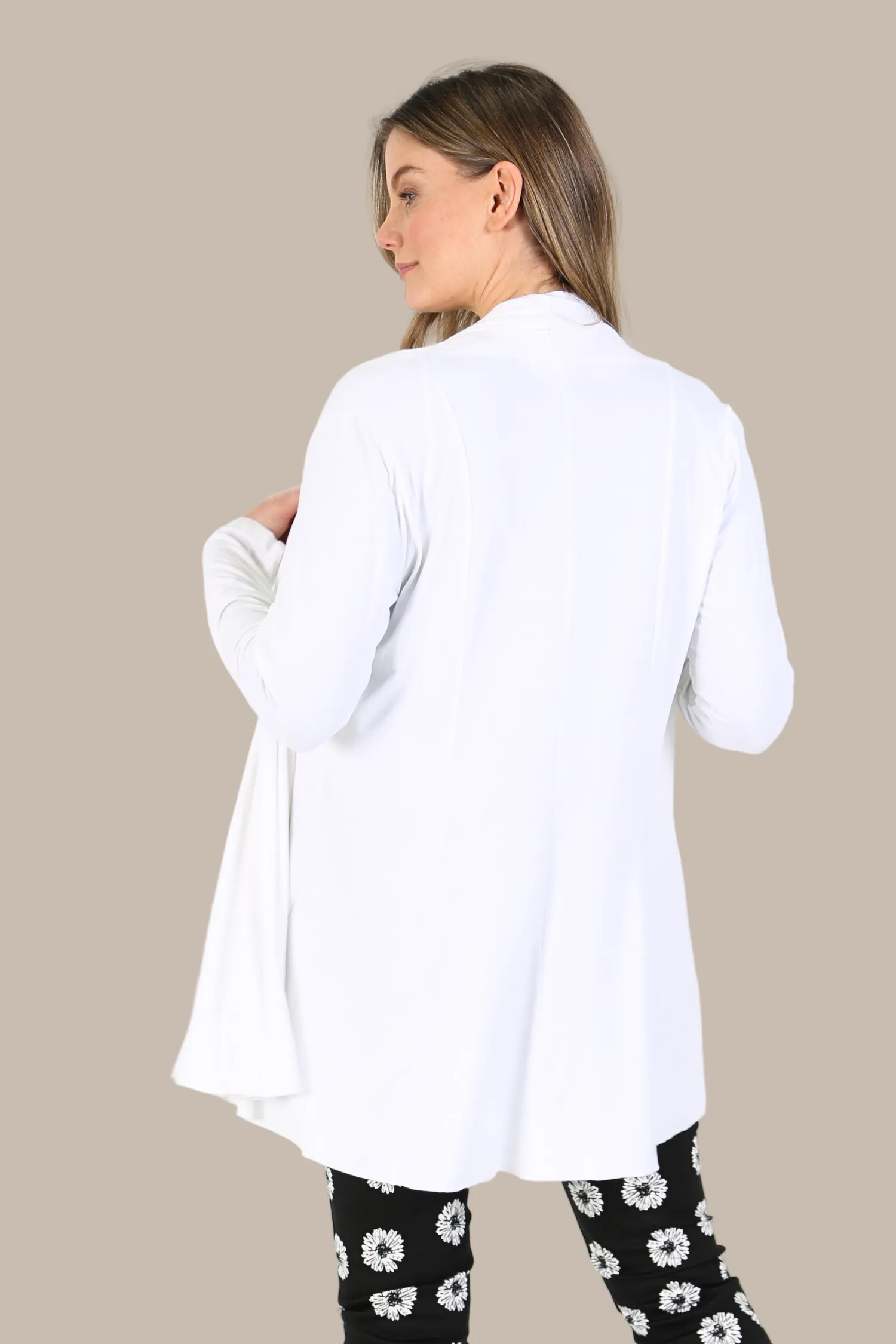 FIORELLA White Bamboo Cardi