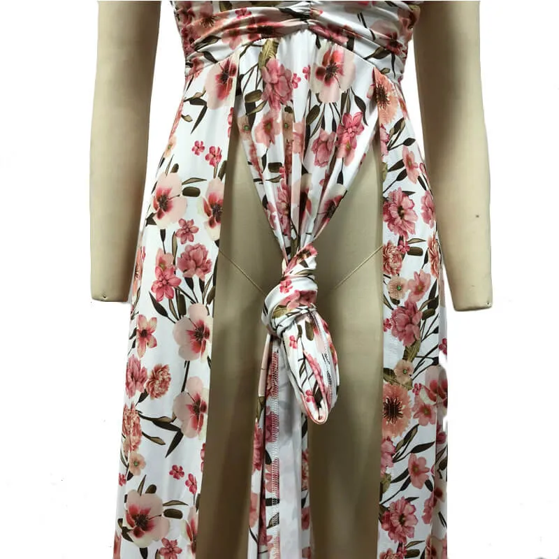 Flower Print Beach Summer Dress