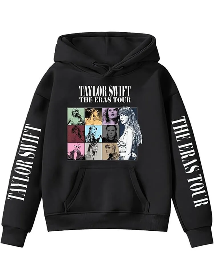 Girl's Hoodies Casual Taylor Sweatshirt Kids Boys Swifts Pullover Hooded Concert Outfits