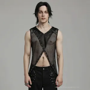 Glitch Mesh Top
